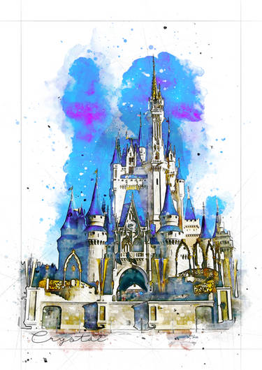 Disney Castle - Chateau Disney by Etrelley on DeviantArt