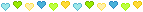 Heart Border [Blue/Green/Yellow] by RevPixy