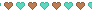 Heart Border [Brown/Teal]