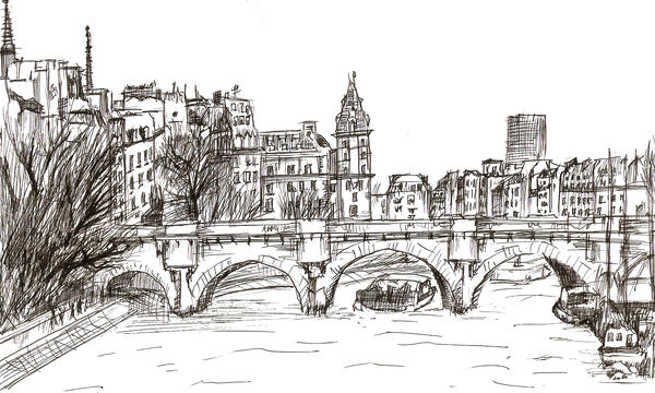 1 Hour Sketch- Paris, France