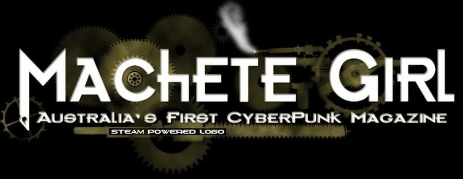 Steampunk Logo Machete Girl 03
