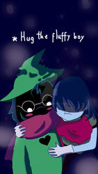 Hug the fluffy boy