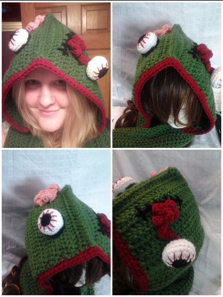 Crochet Zombie Scoodie