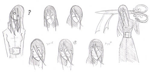 Kuchisake-onna Sketch Dump 1