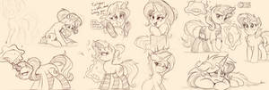 Starlight, Trixie and Sunset Sketchage