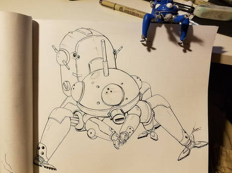 Inktober 2017 : Tachikoma