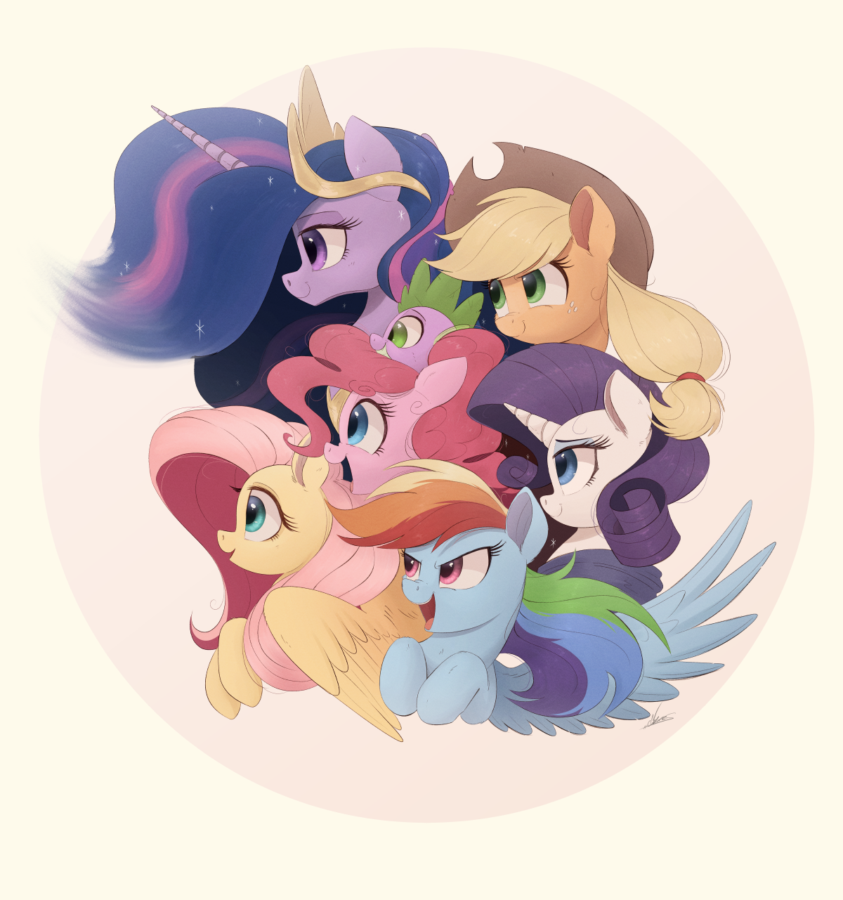 My little pony 6. MLP Mane 6. МЛП Мейн 6. Ncmares Эпплджек. МЛП шестерка арт.