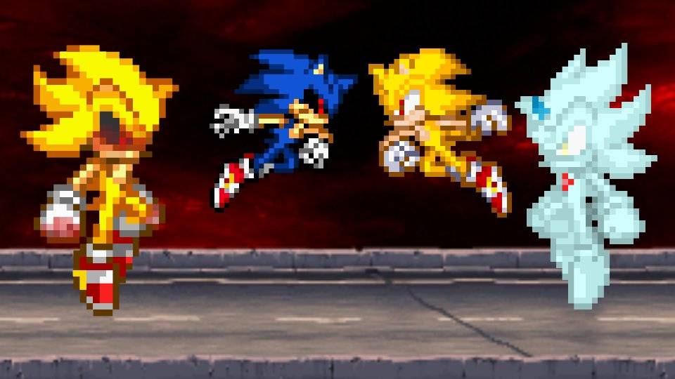 Super Sonic 2 vs Hyper Sonic by ChaoticPrince7 on DeviantArt