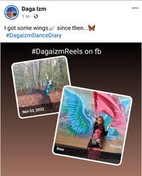 DagaizmReels on fb with Scarf Dance and Long Hair!