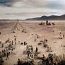 Burning man Temple Panorama