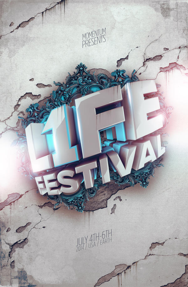 L1FE Festival Limited Edition Poster