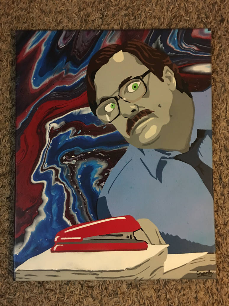 Milton With Stapler by crapathy on DeviantArt