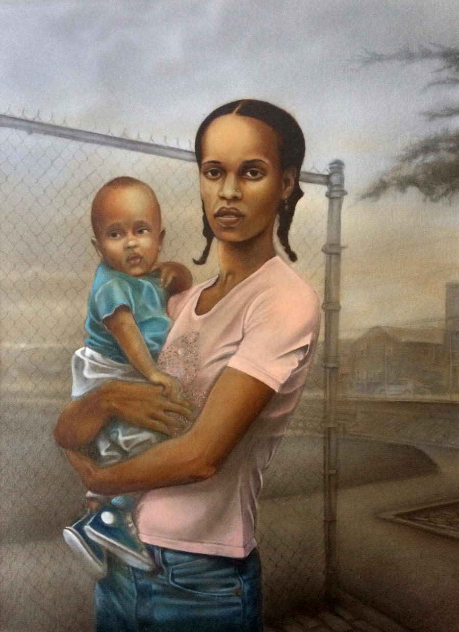 Girl and Child