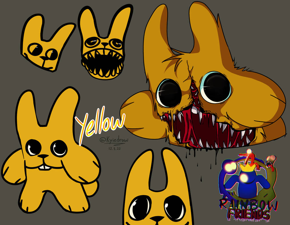 Yellow - Rainbow Friends  OC Concept! by KyIeDraw on DeviantArt