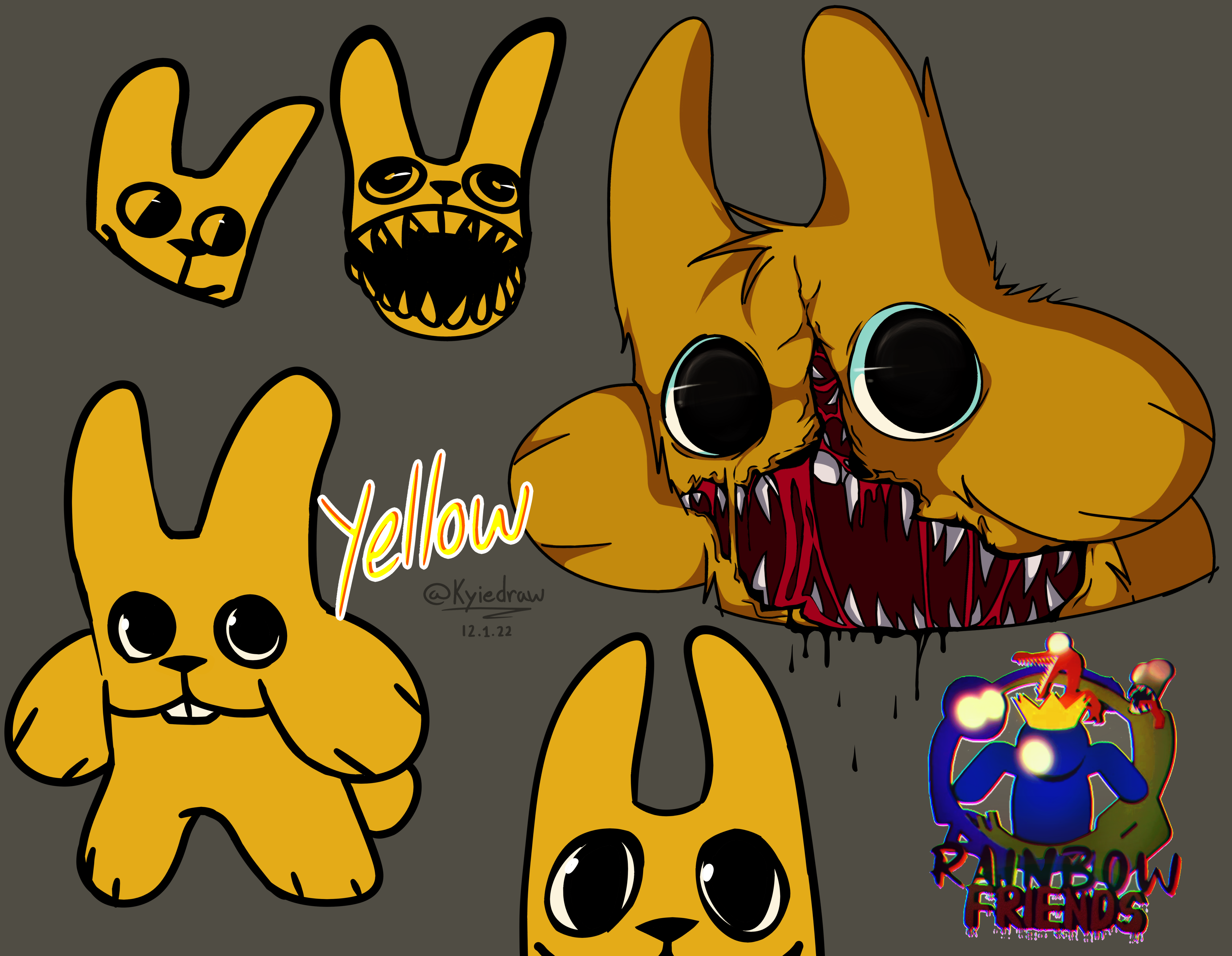Yellow Rainbow friends - Roblox