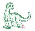 Littlefoot sketch by xNIR0x