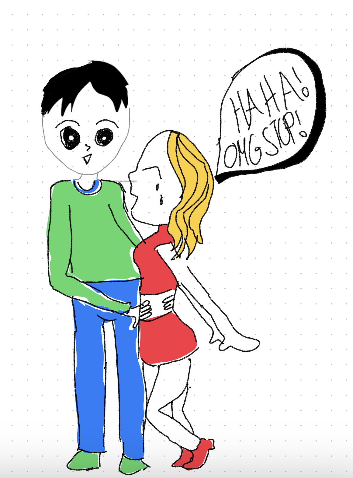 My fav tickle drawing by BellyTickle on DeviantArt