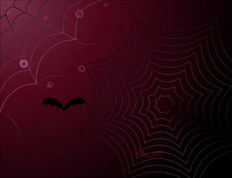 background with spider web