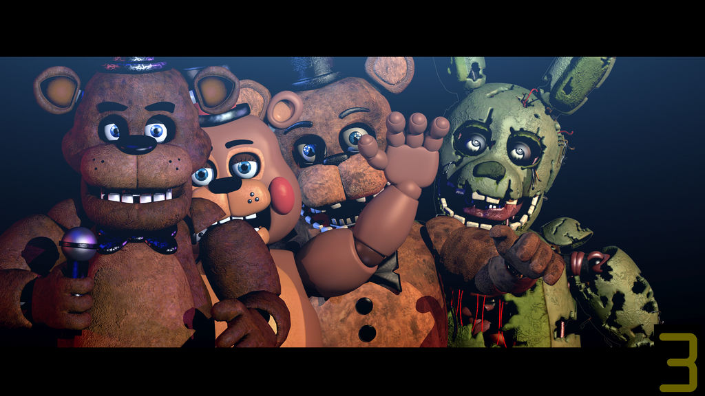 FNaF 3 Anniversary - [Blender Poster]