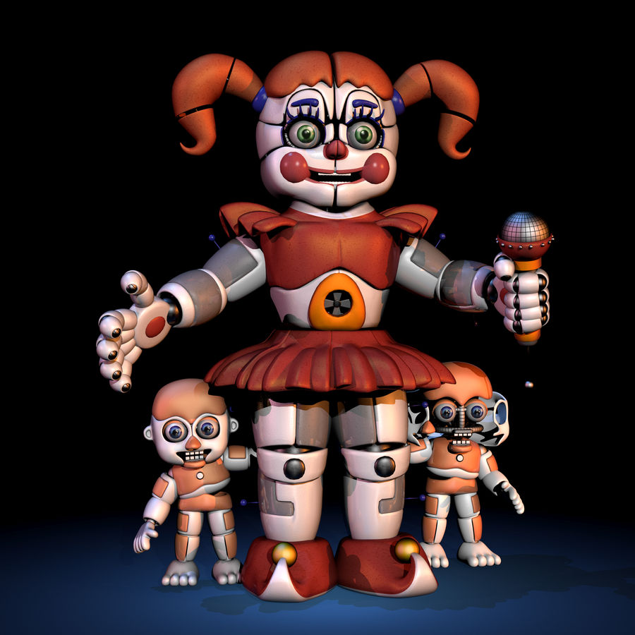 Circus Baby New Render! - [FNaF:SL] by ChuizaProductions 
