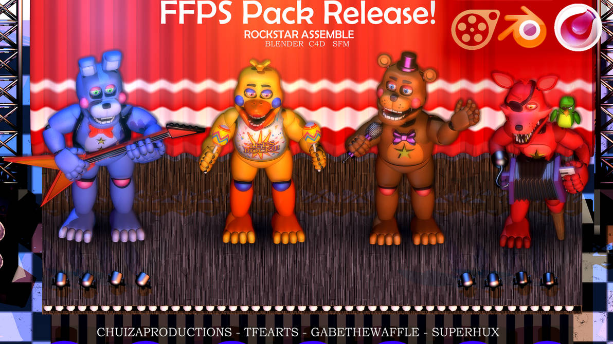 Fnaf 6 Pack (C4d Blender Release) by 3D-Darlin on DeviantArt