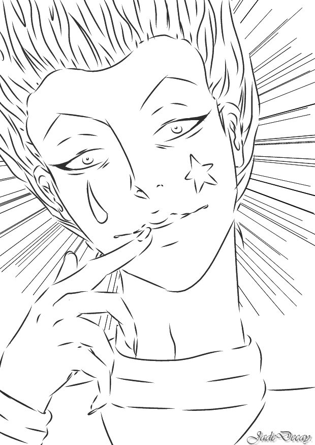 Creepy Hisoka.