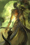 Snake woman by Guang-Yang