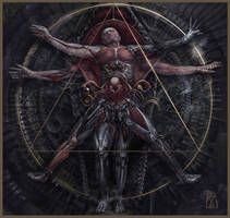 Dead Vitruvian Man