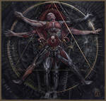 Dead Vitruvian Man by Guang-Yang