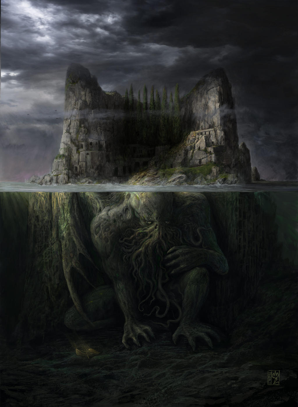 Cthulhu Under The Isle Of The Dead 2022 Version By Guang Yang On DeviantArt cthulhu-under-the-isle-of-the-dead-2022-version-by-guang-yang-on-deviantart