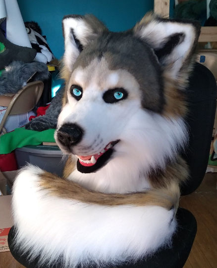 Realistic Wolfdog Head and Tail *SOLD*