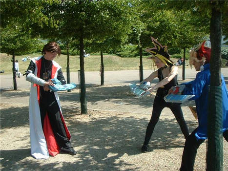 kaiba dueling yugi and yami