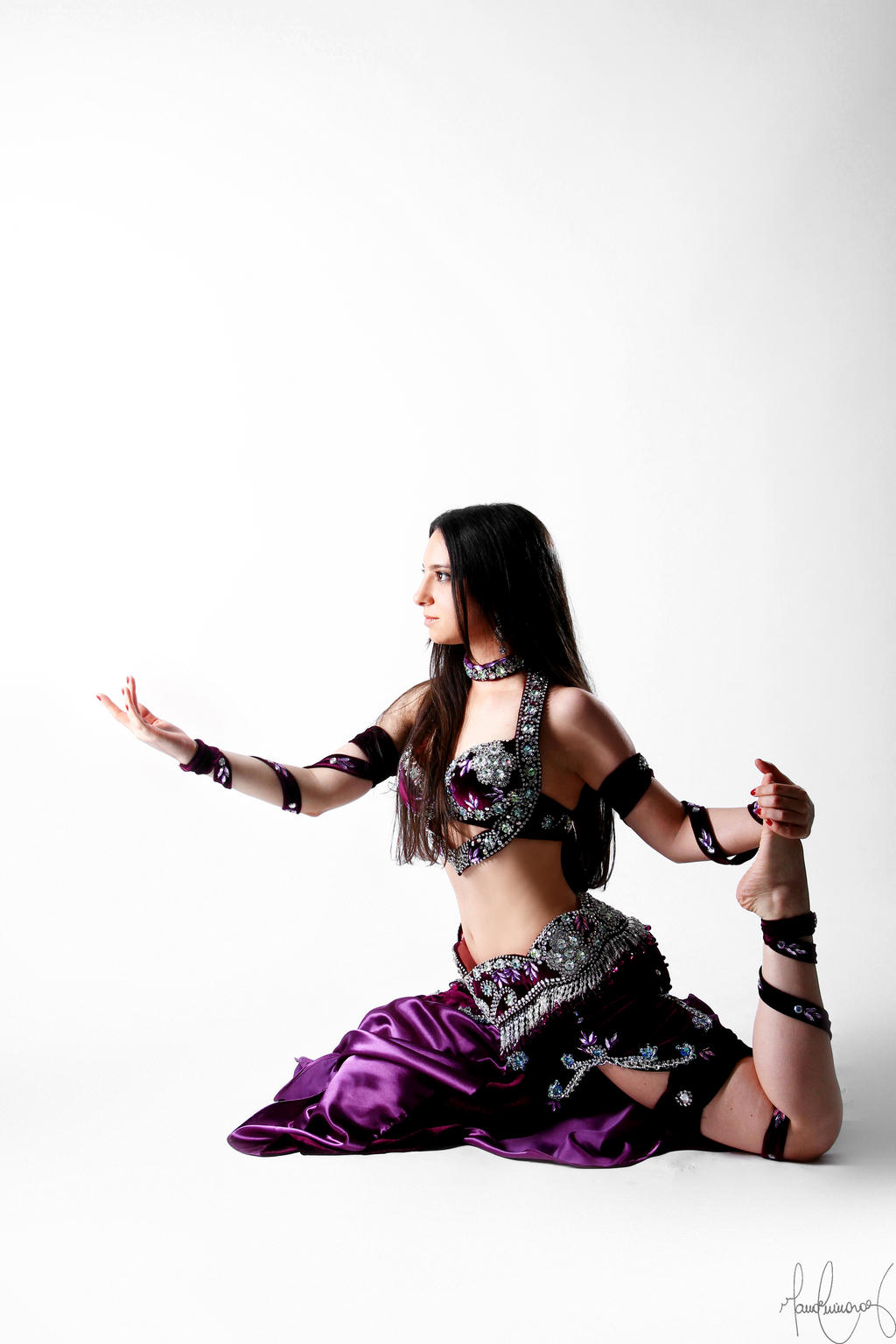 Purple Belly Dance Stock 13