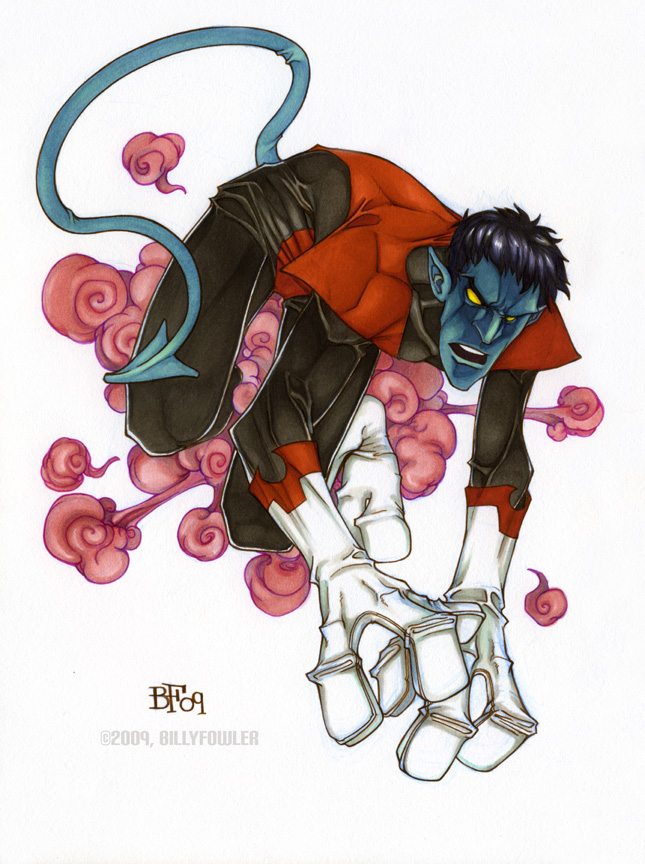 Nightcrawler commission copics