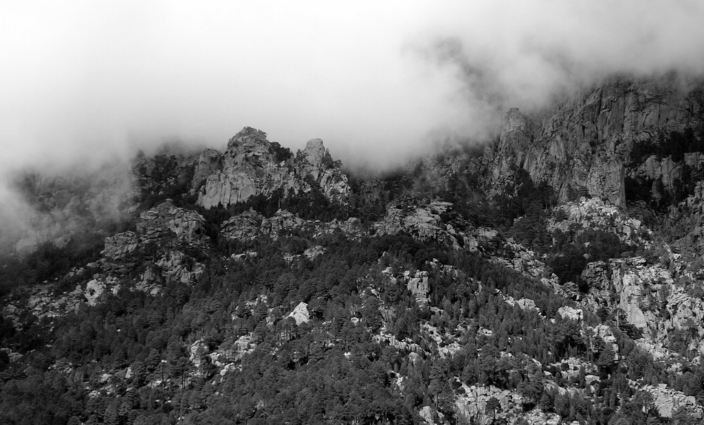 Mountain in the clouds