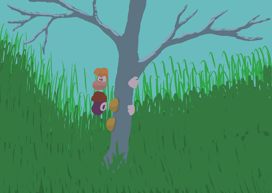 Rayman Climbing Tree by BlackFuriousSam on DeviantArt