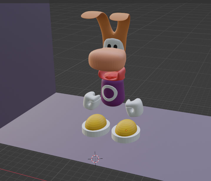 My first Rayman 3D model in Blender by BlackFuriousSam on DeviantArt