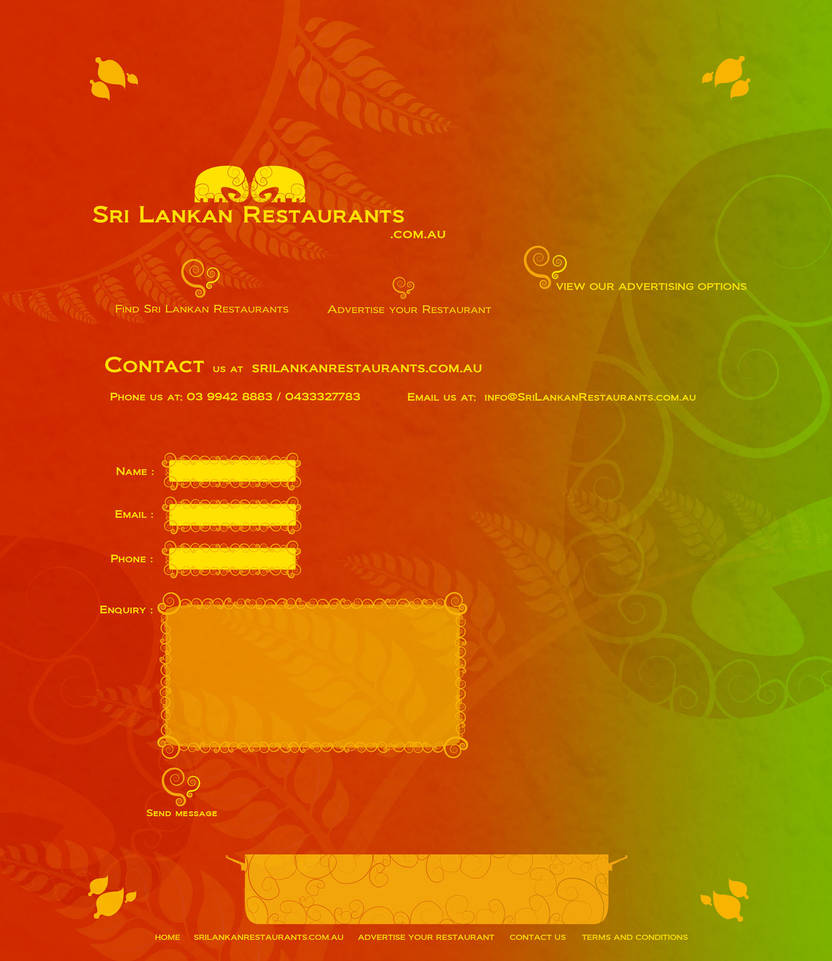 Contact Page Design by Robbie7 on DeviantArt