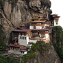 Paro Taktsang Palphug Buddhist monastery half 