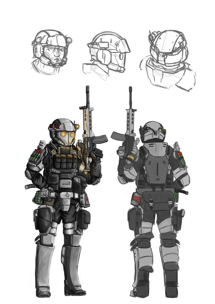 Futuristic Armor Concept for Combat
