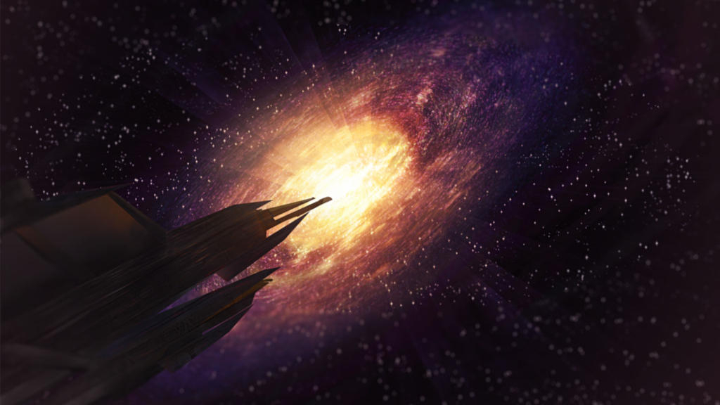 Approaching the Galaxy Matte Painting