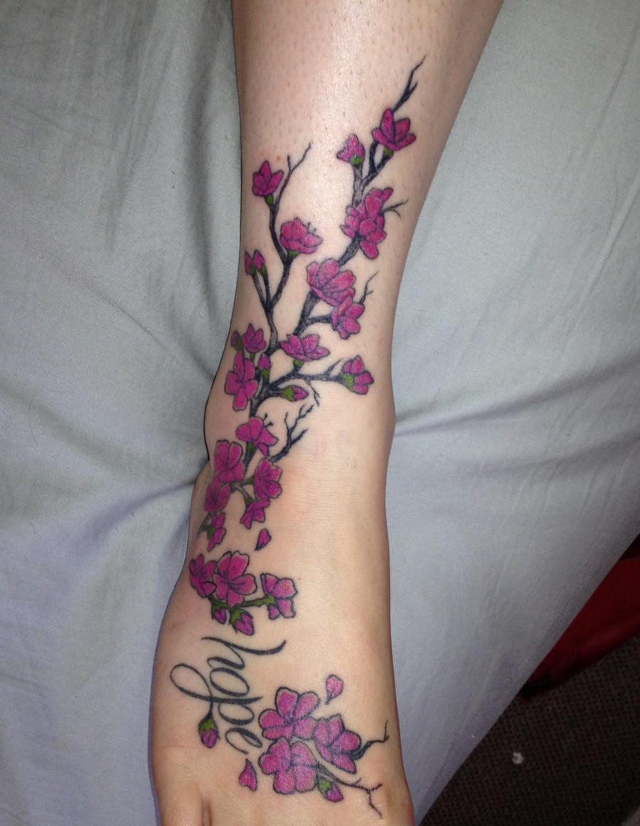 Cherry Blossom Hope Tattoo