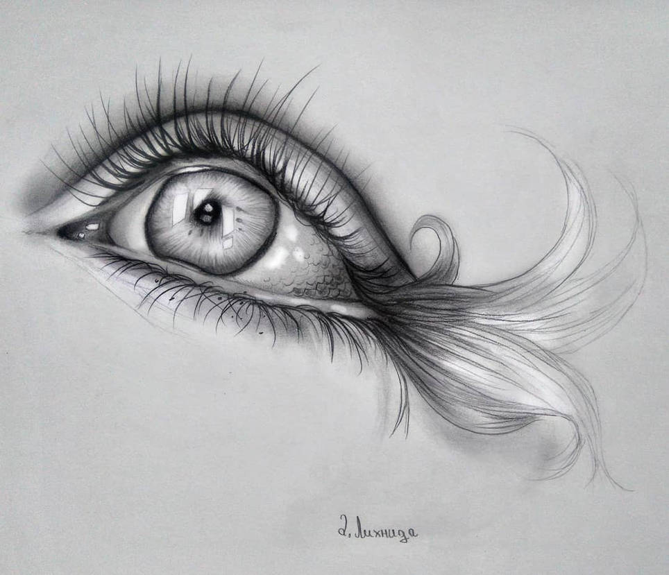 Fine Liner Eye Drawing by Emrd on DeviantArt
