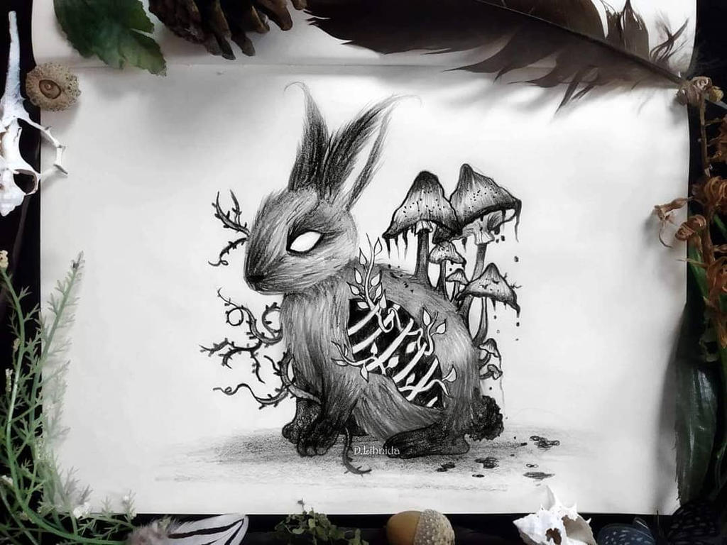 Infected rabbit by lihnida on DeviantArt