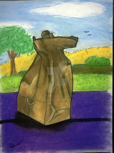 My paper bag drawing by KohanaGirl222 on DeviantArt