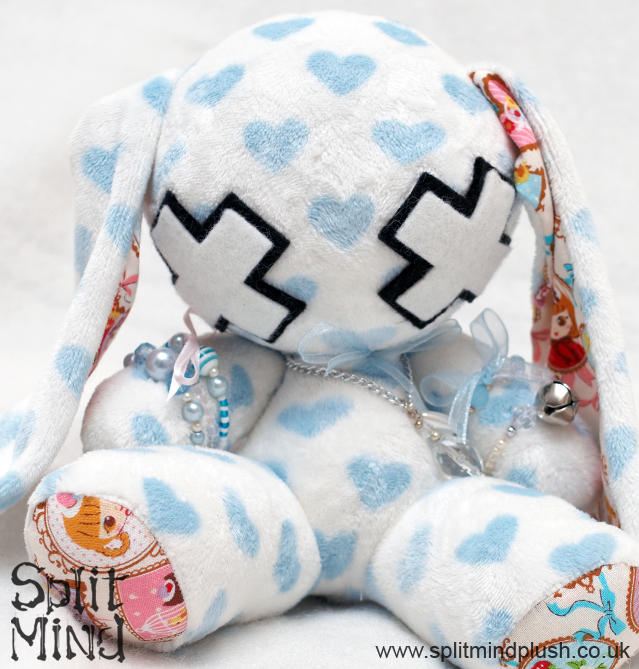 I heart Blue Bunny by splitmindplush on DeviantArt