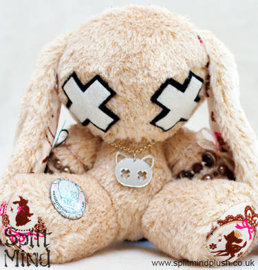 Finished this one of a kind Azure Bunny - Split Mind Plush