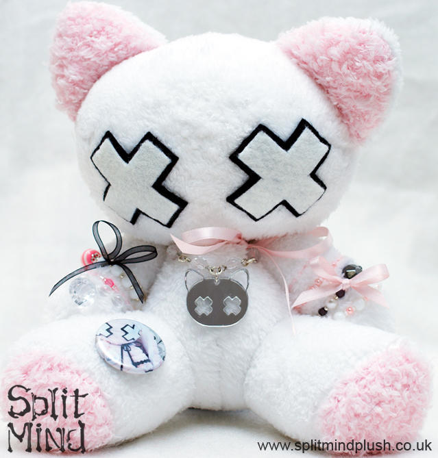Grey-Skull Bunny is now available for - Split Mind Plush