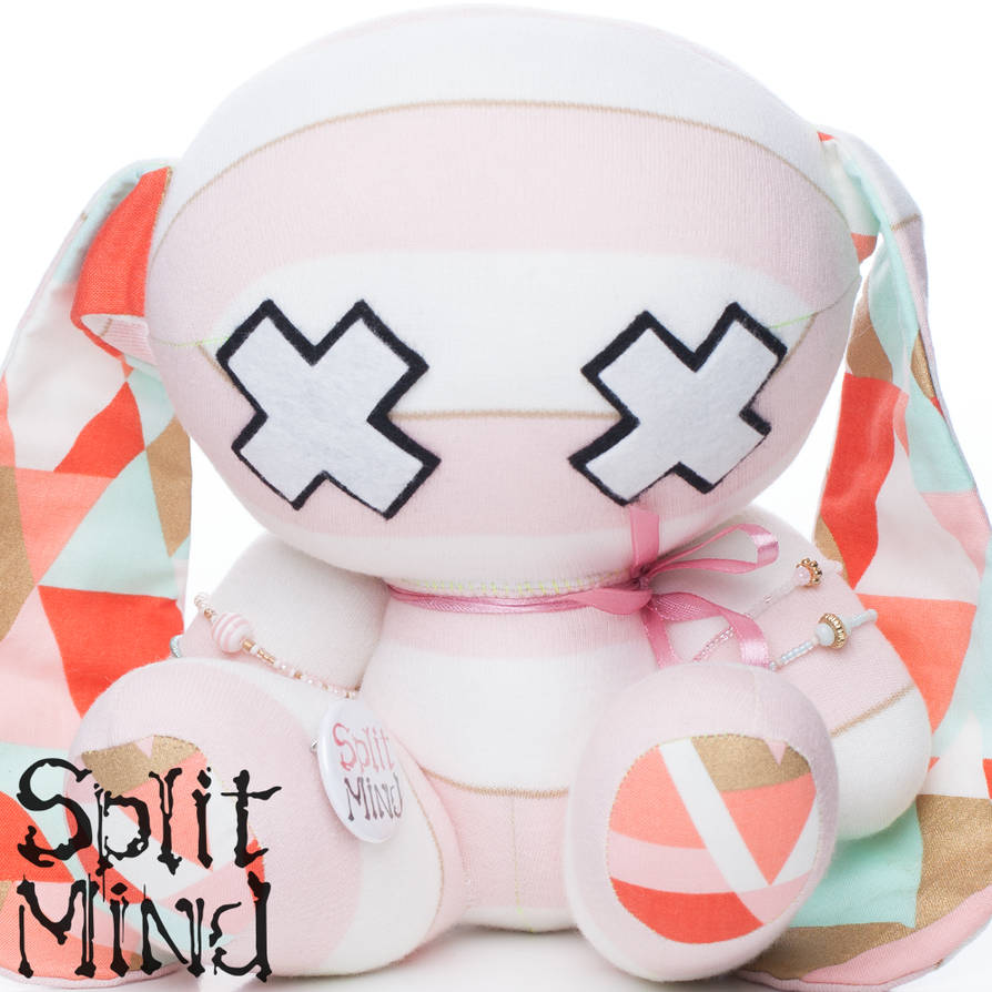 Pink-Banded Bunny by splitmindplush on DeviantArt