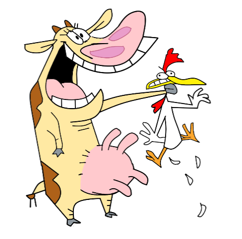 Cow and Chicken Pose CCF Updated by calvinwil5782 on DeviantArt